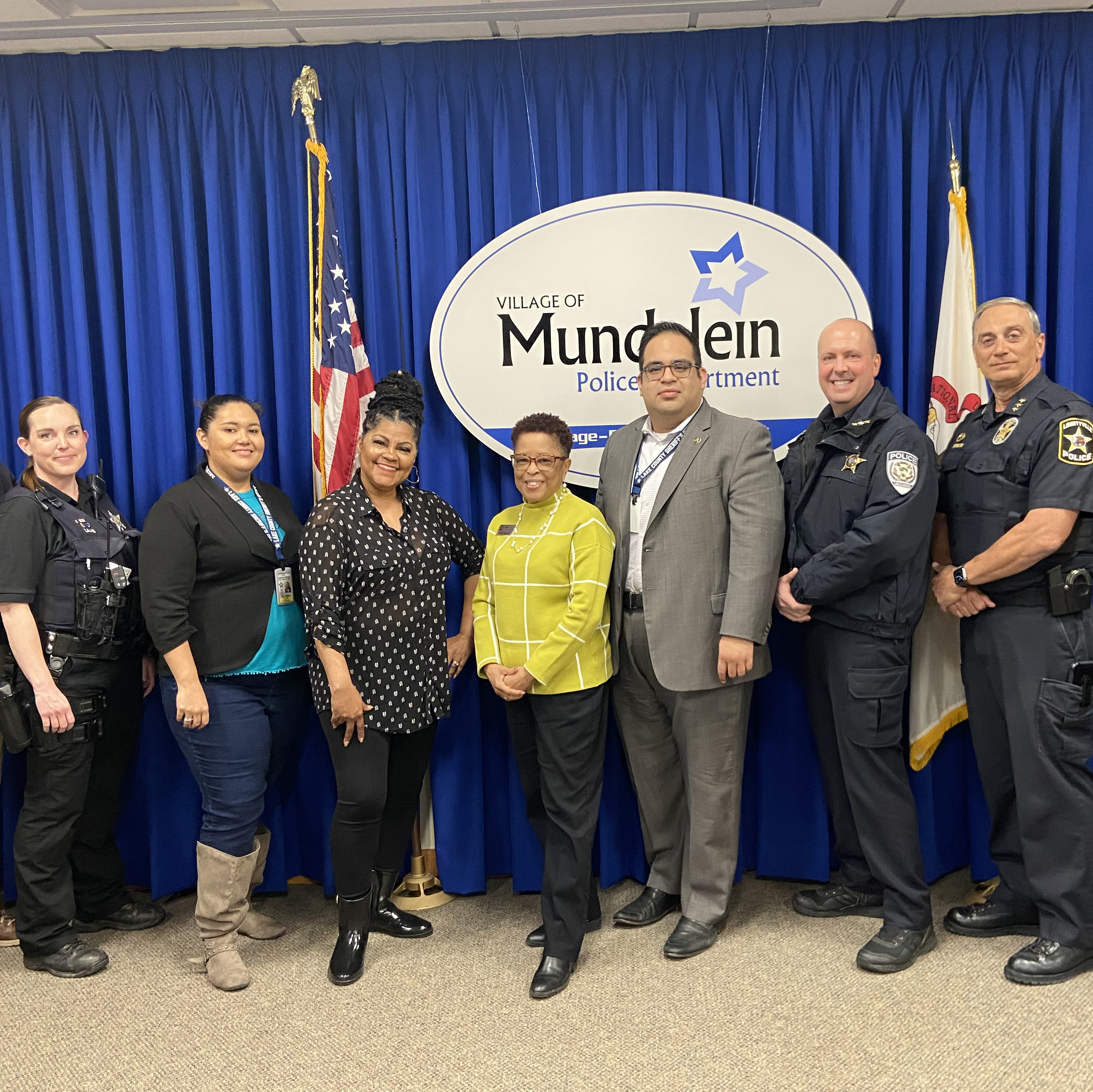 Mary Roberson with community partners